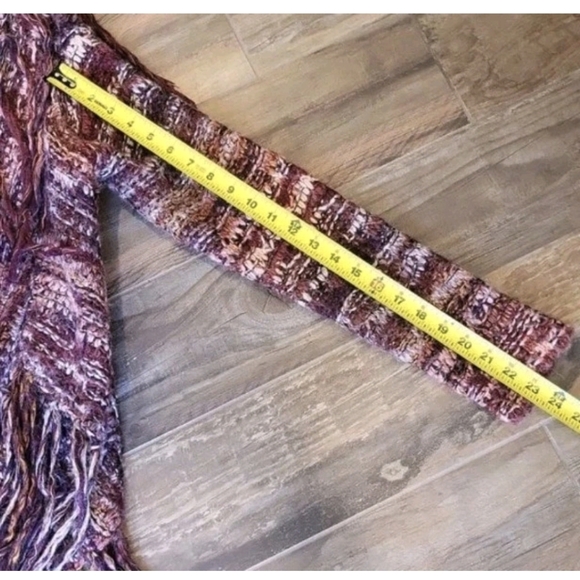 Free People Birkenstock Fringe Knit Cardigan, Size Small - Picture 11 of 13